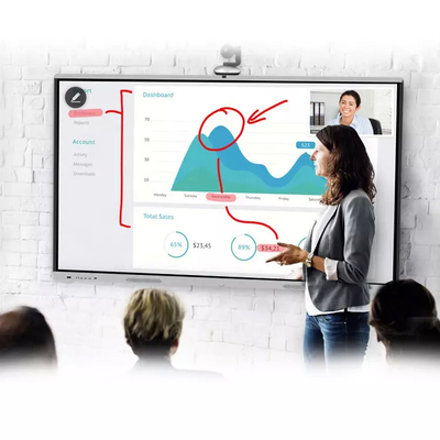 85 Inch Multi-touch Screen Interactive Smart LCD Board